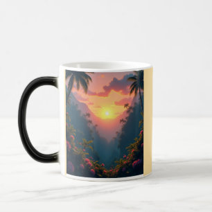 Caneca Mágica Nascer do sol tropical