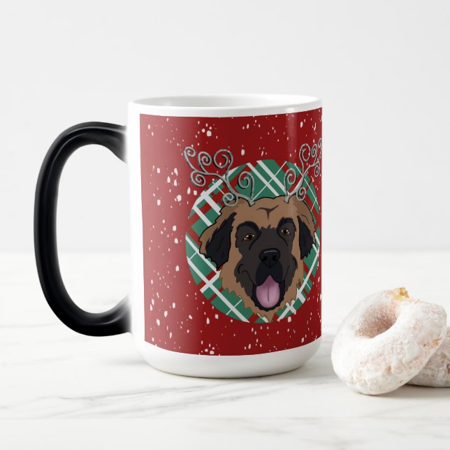 Caneca Mágica Natal Leonberger (Com Donut)