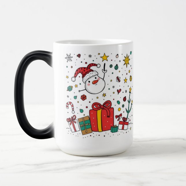 Caneca Mágica Natal personalizado (Esquerda)