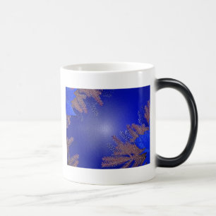 Caneca Mágica Natal Poinsettia Blue III