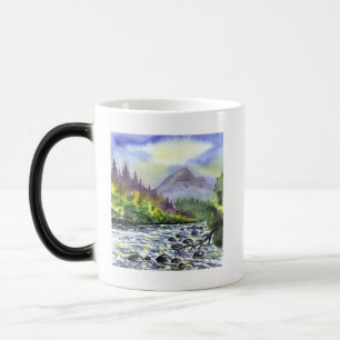 Caneca Mágica Natureza artística do destino da pintura do céu