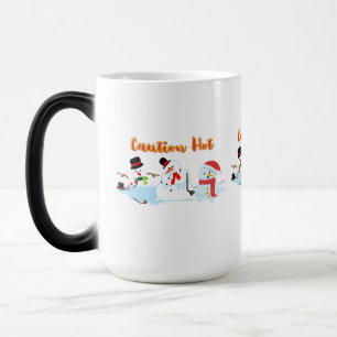 Caneca Mágica Neve quente com precaução