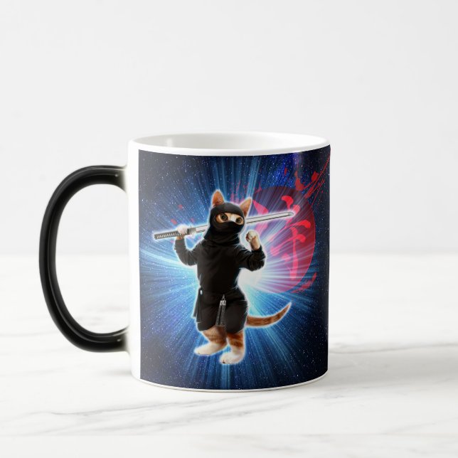 Caneca Mágica Ninja Cat no espaço. (Esquerda)