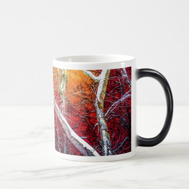 Caneca Mágica Noite de inverno vermelha (Direita)