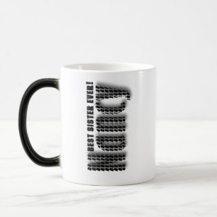 Caneca Mágica Nome personalizado de "Nancy" em Azulejos brancos