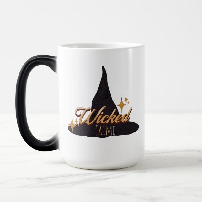 Caneca Mágica Nome Wicked do Witch Retro (Esquerda)