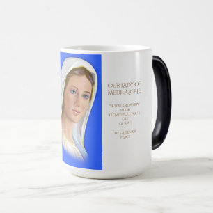 Caneca Mágica Nossa Senhora de Medjugorje Café Mug