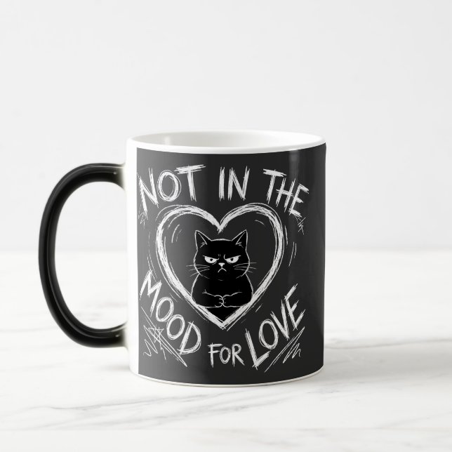 Caneca Mágica Not In The Mood For Love Grumpy Cat Sarcastic (Esquerda)