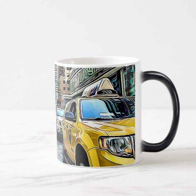 Caneca Mágica Nova Iorque Manhattan Taxi Coffee Mug (Direita)