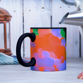 Caneca Mágica Nuvens maravilhosas de laranja e roxo