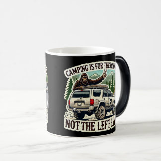 Caneca Mágica O acampamento é para as montanhas e não para a esq