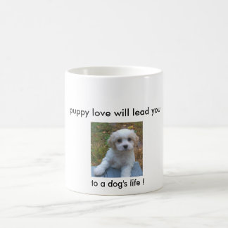 Caneca Mágica O amor de filhote de cachorro conduzi-lo-á… à vida