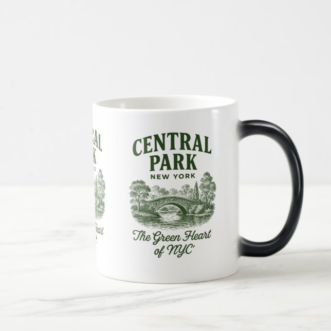 Caneca Mágica O Coração Verde de nyc (Direita)