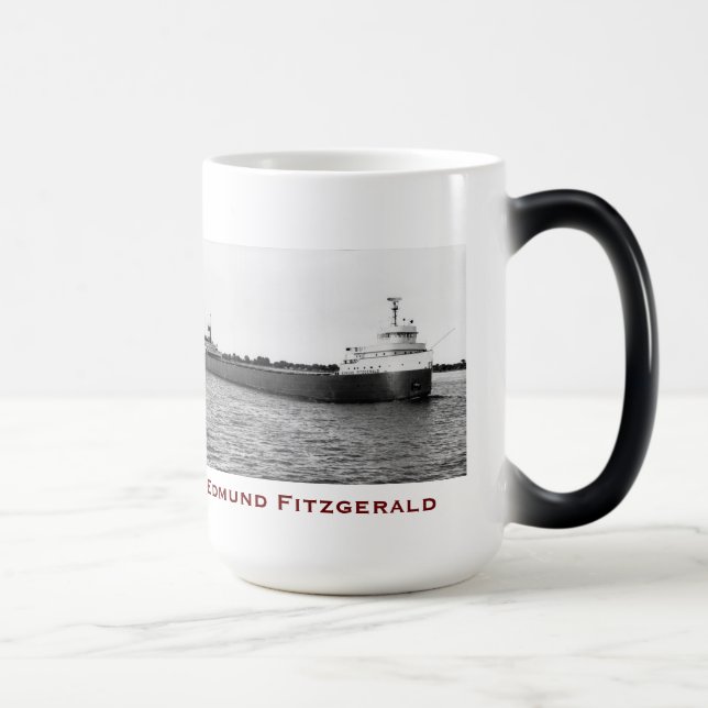 Caneca Mágica O Edmund Fitzgerald com Nomes da Tripulação (Direita)