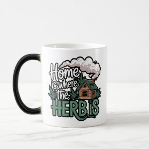 Caneca Mágica O lar é onde está a erva