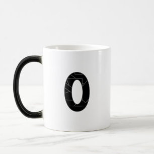 Caneca Mágica O número zero (0) a preto