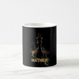 Caneca Mágica O Soberano   Rei do Xadrez Escuro de Luxo Executiv