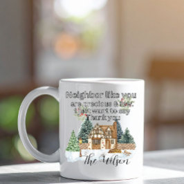 Caneca Mágica Obrigado Vizinhos Coração Natal 2025