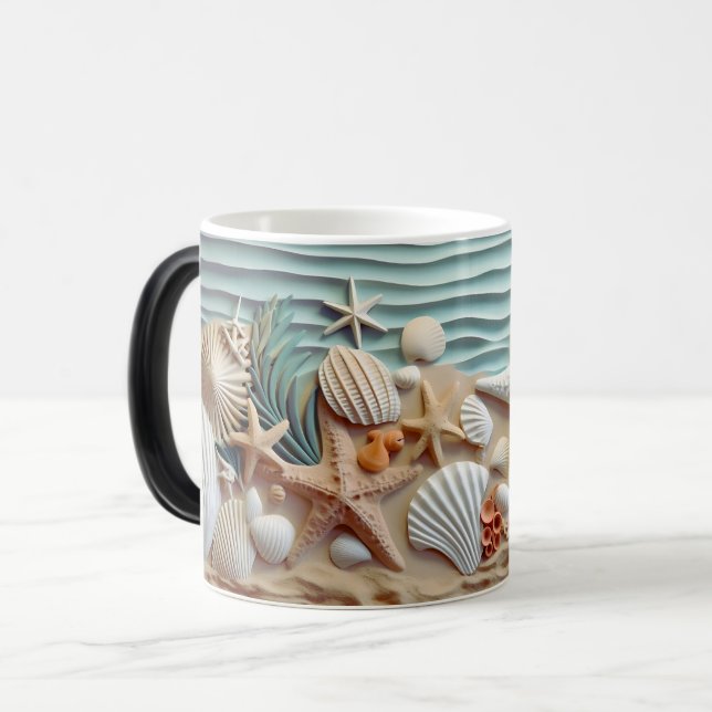 Caneca Mágica Ocean Breeze Seashell Mug (Frente Esquerda)