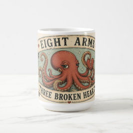 CANECA MÁGICA OITO BRAÇOS TRÊS CORAÇÕES PARTIDOS