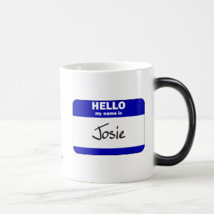Caneca Mágica Olá! meu nome é Josie (azul)
