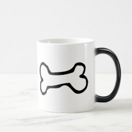 Caneca Mágica Osso de cão bonito dos desenhos animados
