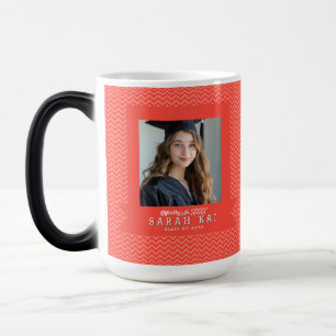 Caneca Mágica Padrão Abstrato Elegante Parabéns Graduado