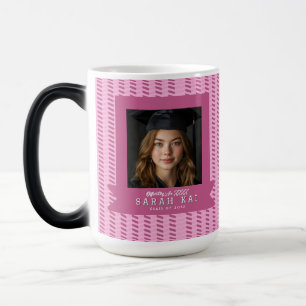 Caneca Mágica Padrão Chevron Único Presente de Formatura para o