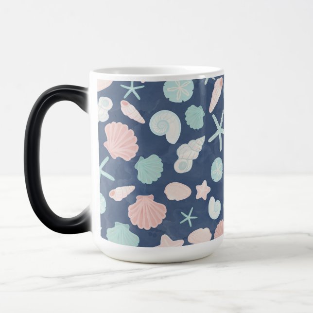 Caneca Mágica padrão das conchas (Esquerda)