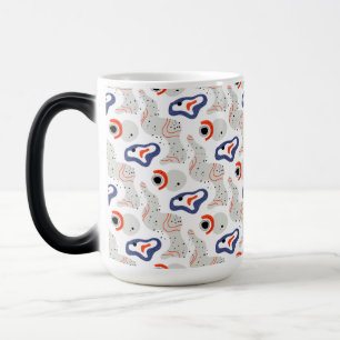 Caneca Mágica Padrão de Abstrato de na moda e Curbs