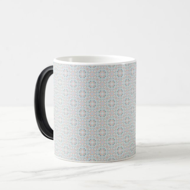 Caneca Mágica Padrão de Concha de Mar Sem Costura (Frente Esquerda)