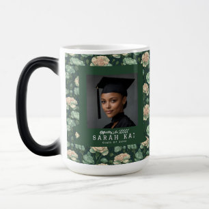 Caneca Mágica Padrão de Cravos Elegantes para Formatura Universi