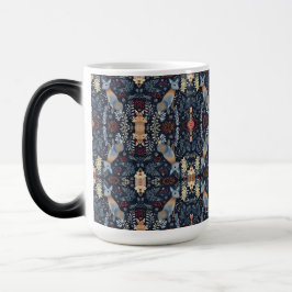 Caneca Mágica Padrão de Folha Invisível com Veado Gracioso