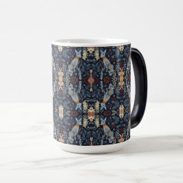 Caneca Mágica Padrão de Folha Invisível com Veado Gracioso