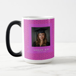 Caneca Mágica Padrão de Mel Cute Certificado Doutor