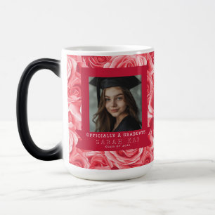 Caneca Mágica Padrão de Rosa Única de Graduação