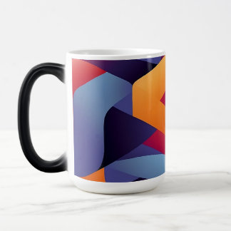 Caneca Mágica Padrão Geométrico 3D Vibrante 2