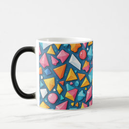 Caneca Mágica Padrão geométrico de abstrato 16 - Mug de café