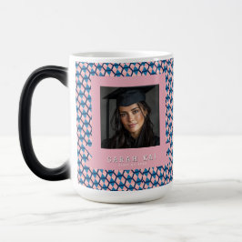 Caneca Mágica Padrão Hexagonal Único Graduado Ano Sênior