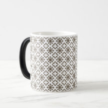 Padrão Ornamental Geométrico Cinza Elegante