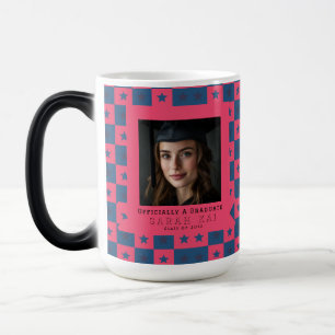 Caneca Mágica Padrão Quadrado Fofo Formatura Faculdade