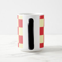 Padrão Xadrez Vermelho e Creme Vintage 