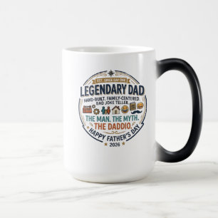 Caneca Mágica Pai Lendário Desde o Dia dos Pais Paternidade