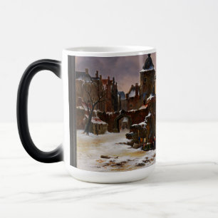 Caneca Mágica Paisagem Cinética De Inverno Com Arte Clássica De