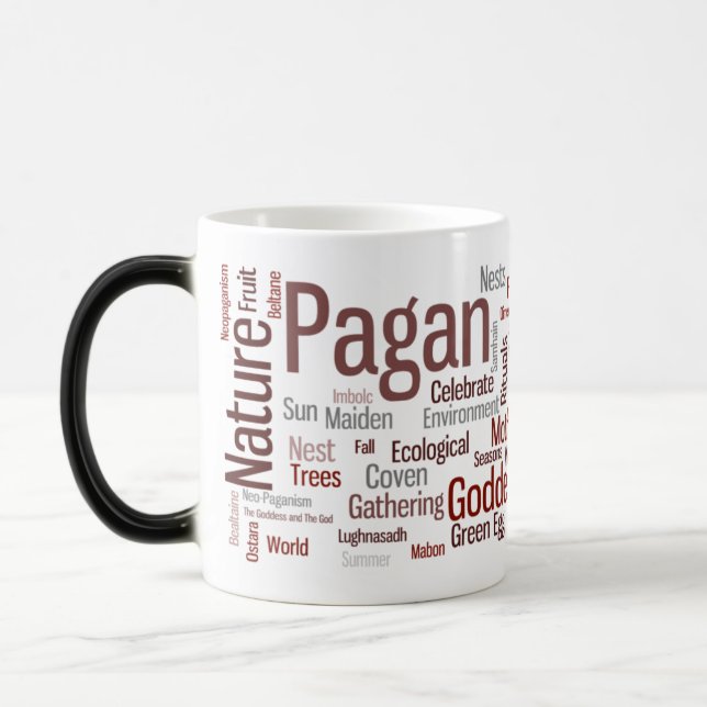 Caneca Mágica Palavras pagãs (Esquerda)