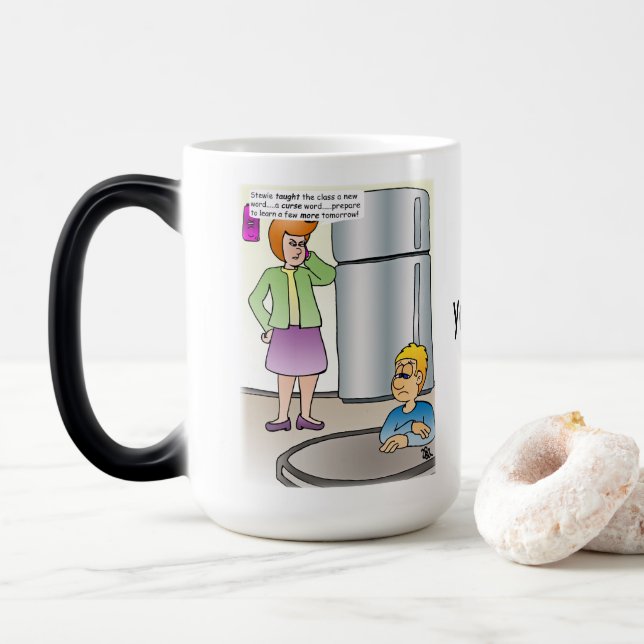 Caneca Mágica Palavras travessas (Com Donut)