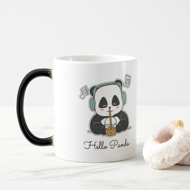 Caneca Mágica Panda Mug (Com Donut)