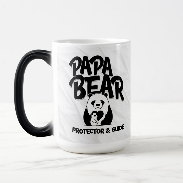 Caneca Mágica Papa Bear Mug – Protector & Guide Panda Design  (Esquerda)