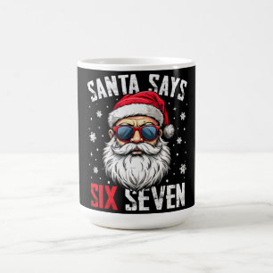 Caneca Mágica Papai Noel Engraçado Diz Seis Sete Natal 67 Meme X