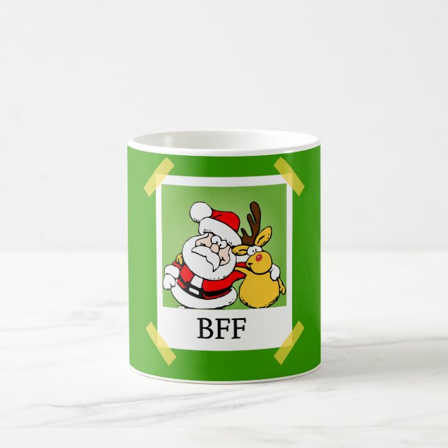 Caneca Mágica Papai noel & rena BFF (Centro)